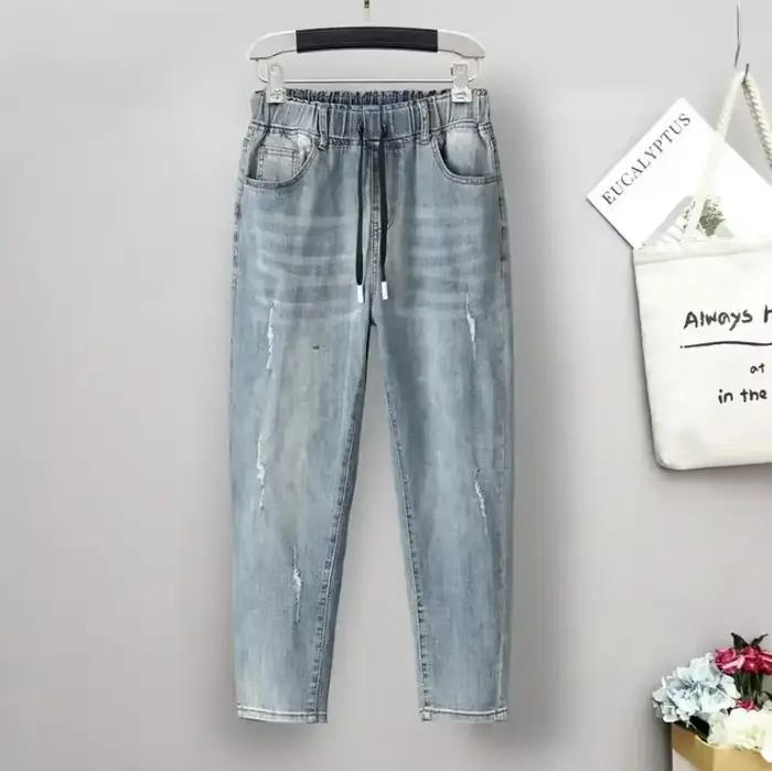 6XL grande taille jean pour femmes maman
