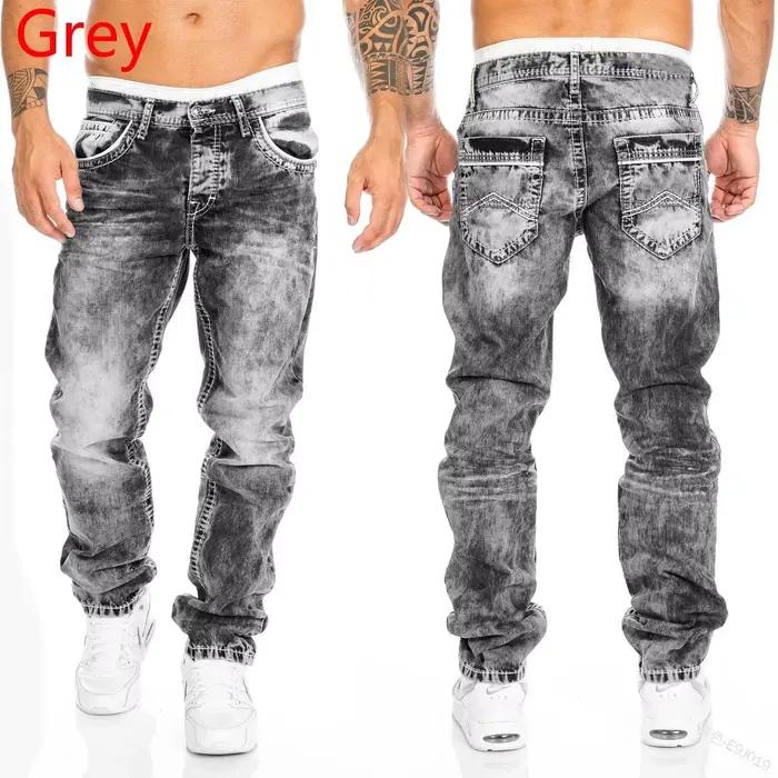 Jeans déchirés coupe couvertes pour hommes