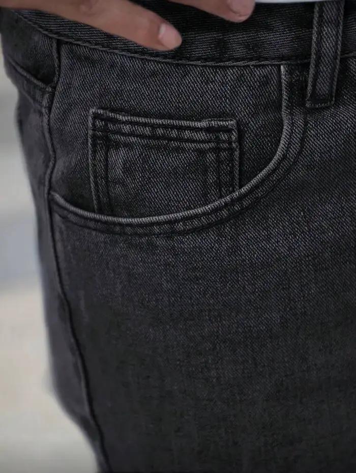Jean droit ample pour hommes