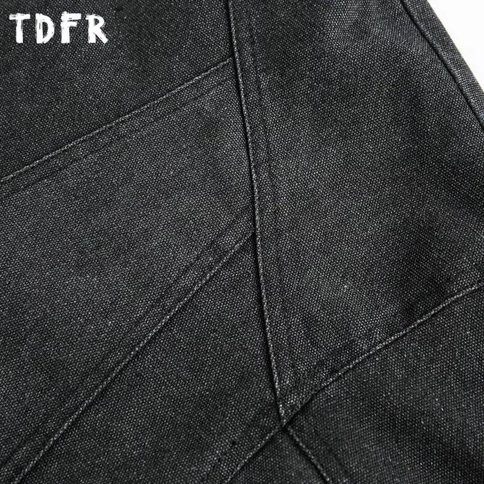 Veste en jean épissé pour hommes