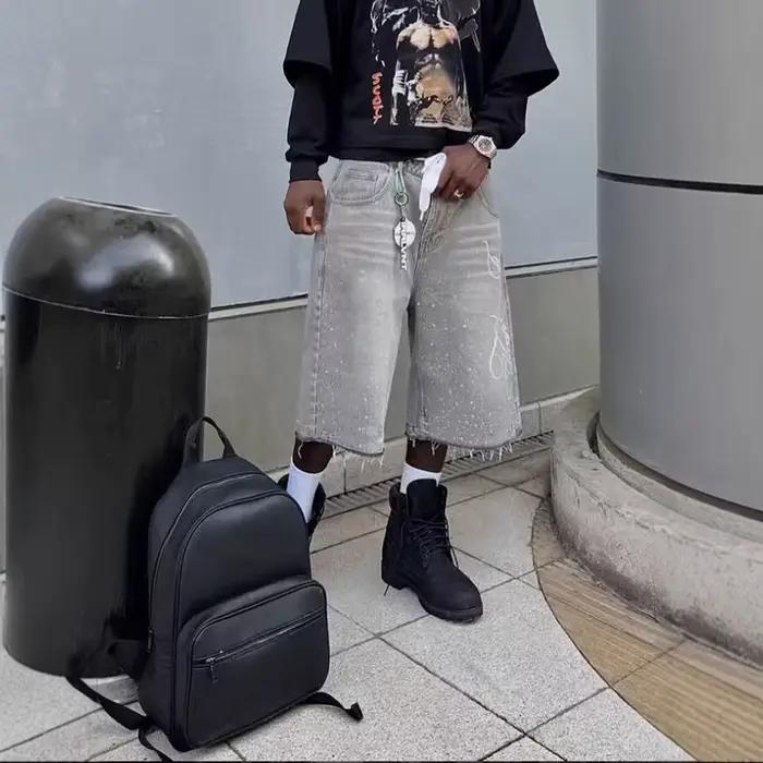 Jean à jambes larges pour hommes