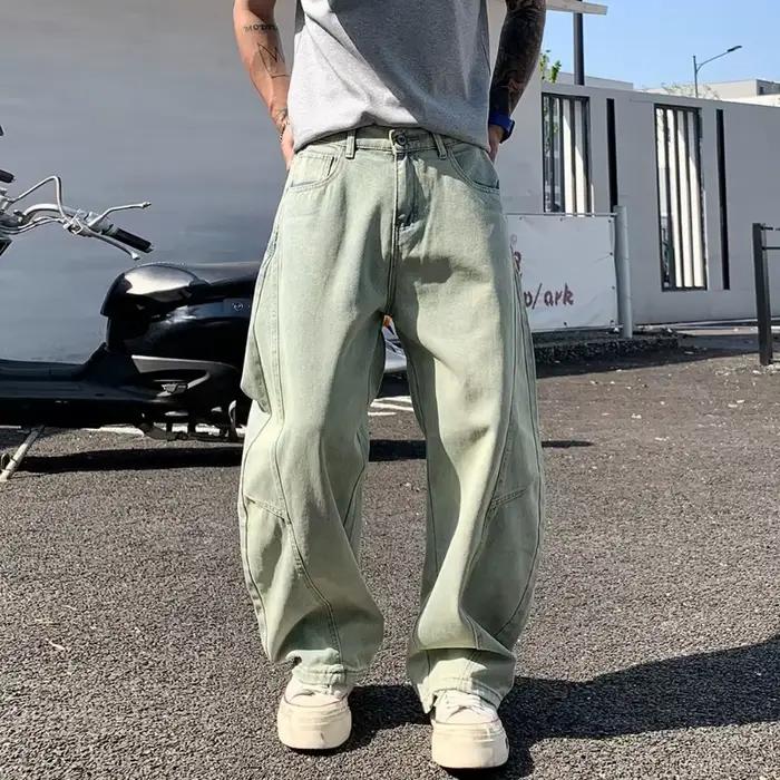 Jean Baggy lanterne à jambes larges pour hommes