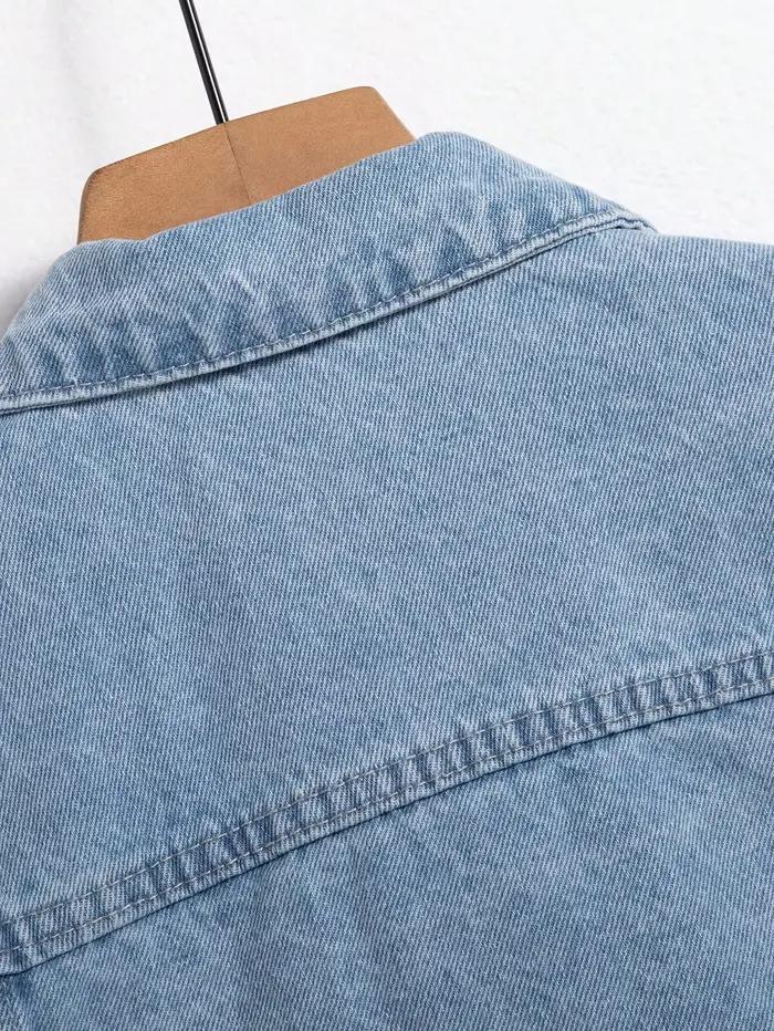 Veste en jean pour homme pour le printemps et l'automne. Manteau
