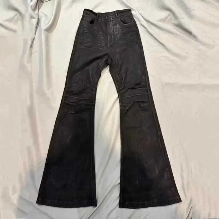 Jeans Micro-évasés pour Hommes Style Rétro Américain Gothique et Vintage Occasions Quotidiennes Automne et Hiver