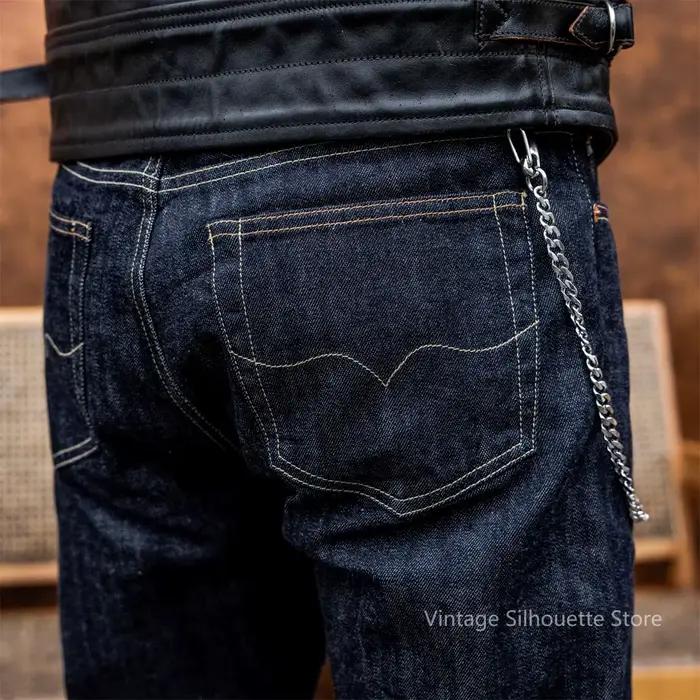 Red Tornado 11.5oz lisière Denim jean SD107-0002 Slim coupe droite été Amekaji pantalon hommes
