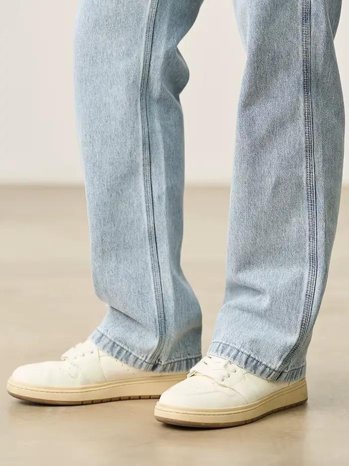SIMWOOD 2026 Printemps-Été Nouveau Jean Cargo Ample et Décontracté pour Homme en Denim 11oz