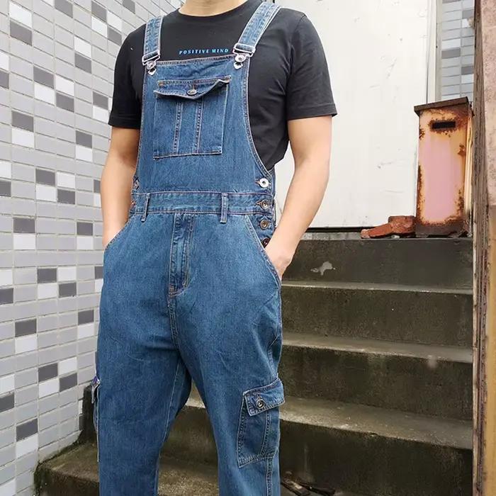 Salopette en Jean Bleu pour Homme