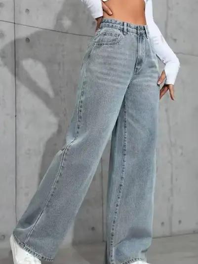 Les nouveaux jeans croisés pour femmes de 2025 sont des pantalons longs taille haute