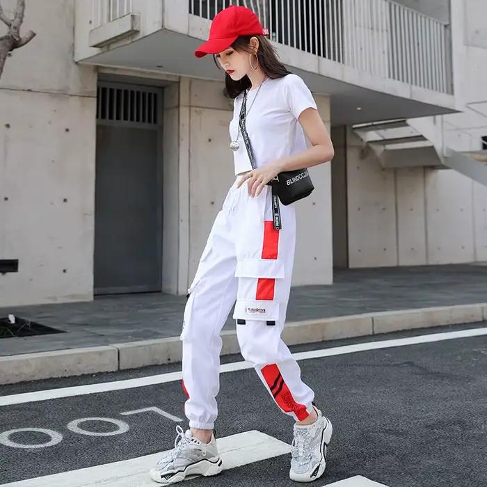 Joggeurs femme sport décontracté filles mode Hip-hop Streetwear pantalon