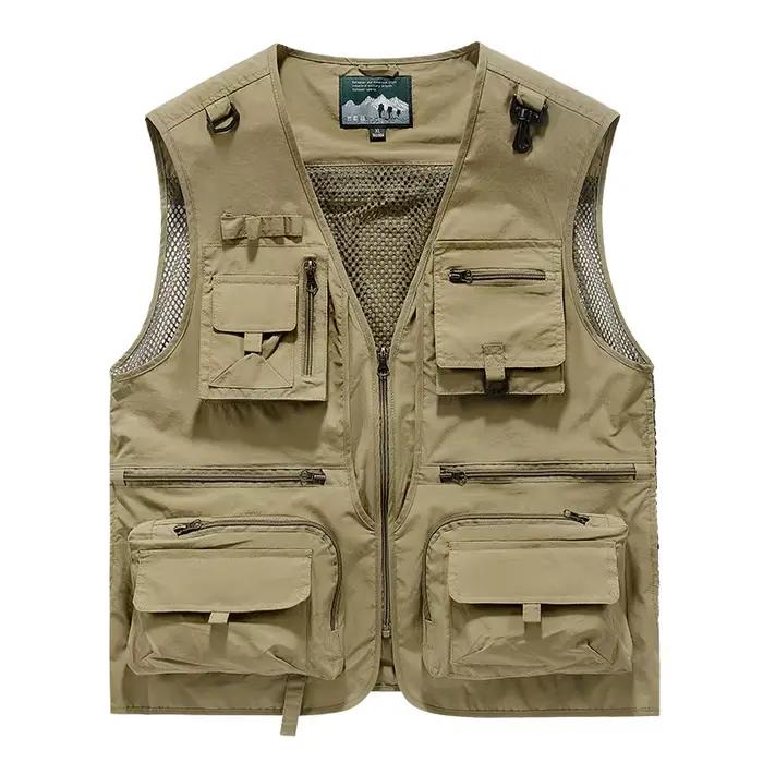 Gilets multi-poches pour hommes