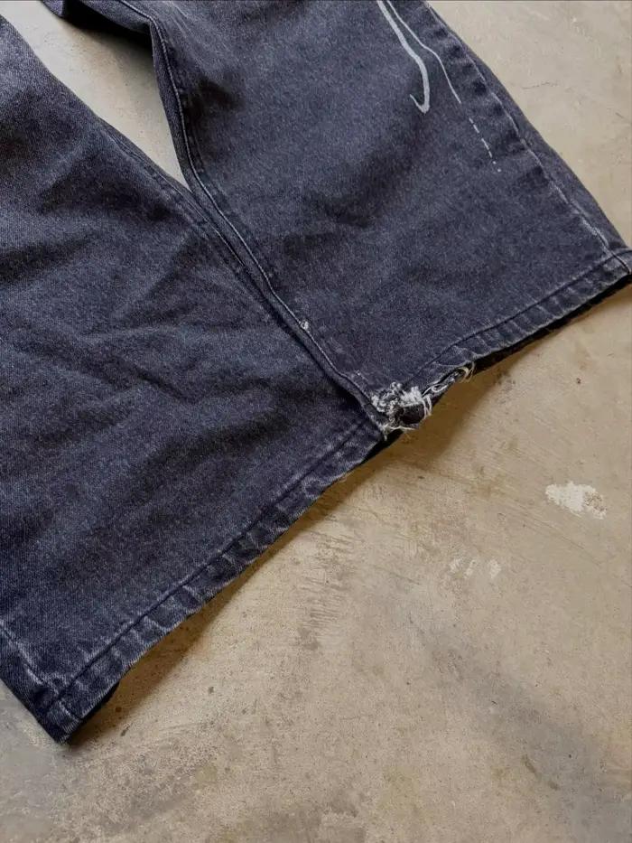 Jeans décontractés américains Y2K des années 2000 pour femme