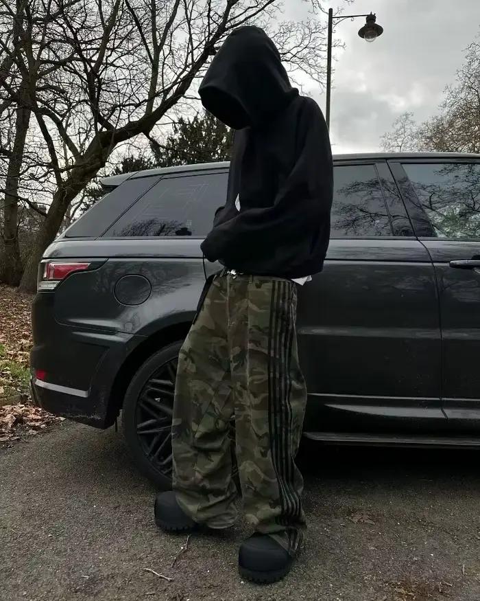 Jean baggy rétro Y2K pour homme