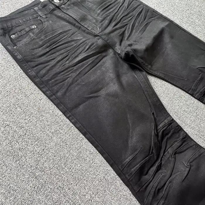 Jean micro-évasé enduit de rue pour hommes et femmes
