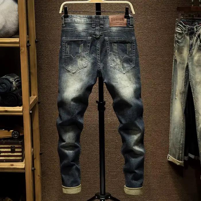 Jean Slim en Denim Rétro pour Homme
