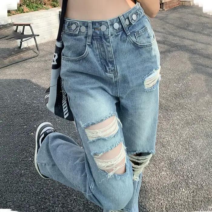 Pantalon en Jean déchiré pour filles épicées