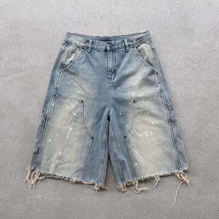 Shorts en jean délavé tendance pour homme – Nouveauté été