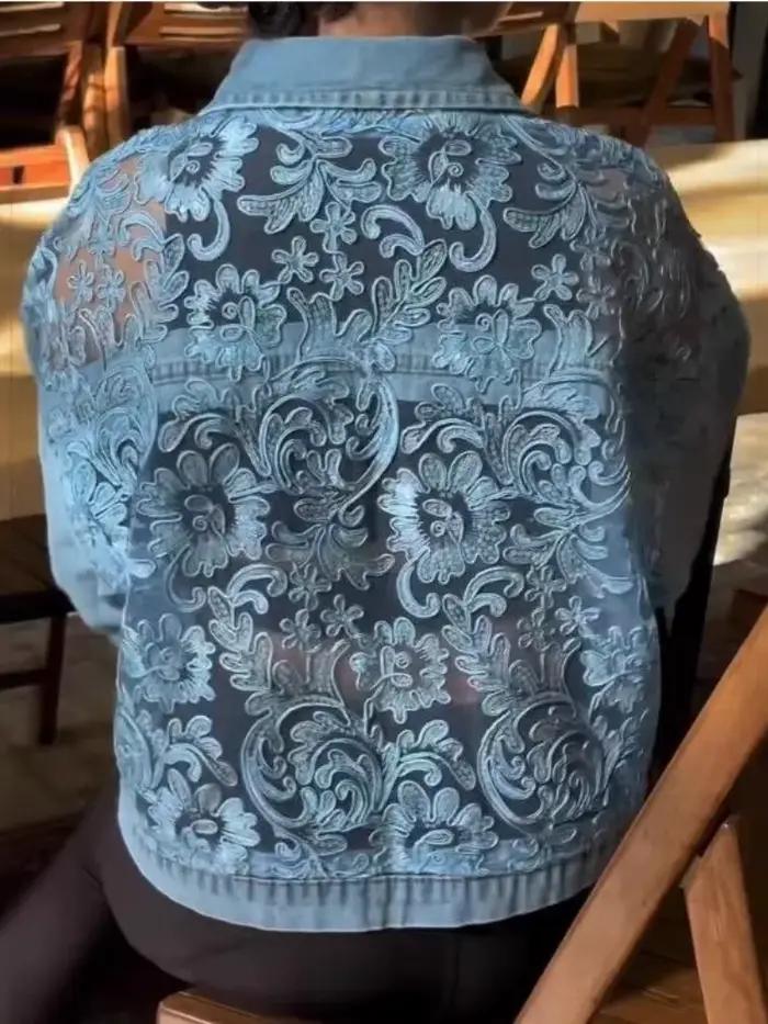 Manteau en jean pour femme