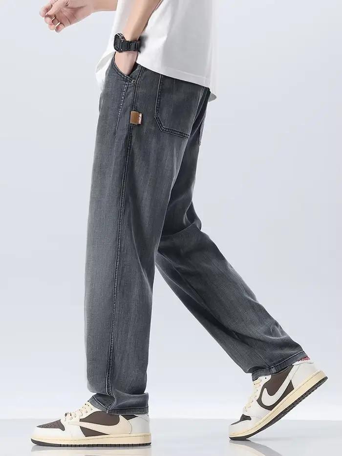 Lyocell-Jean Droit et Doux pour Homme