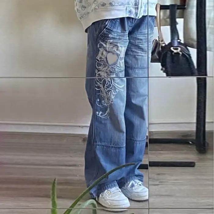 Jean imprimé Harajuku pour femmes