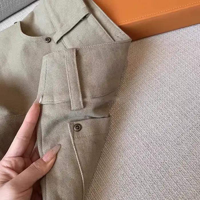 Short en denim kaki pour femmes style y2k haute taille décontracté et confortable pour l'été et les vacances