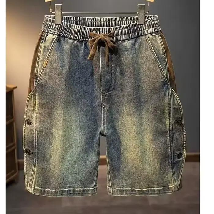 Short en jean rétro américain pour hommes
