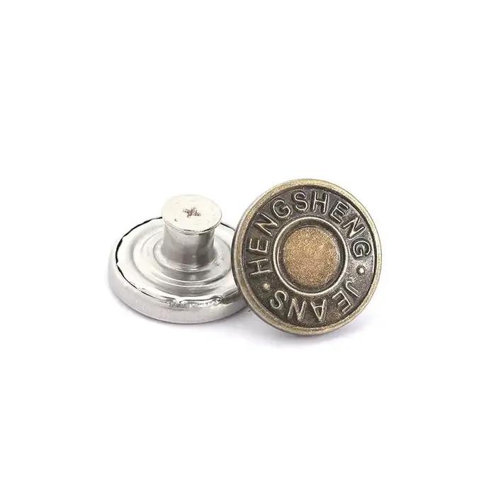 Boutons de jean réglables en métal