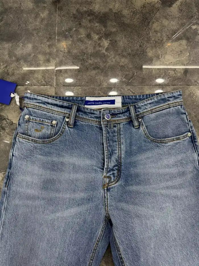 OECHSLI jean coton mince hommes 2026 printemps été nouvelle entreprise broderie confortable droite grande taille 29-40 pantalons longs