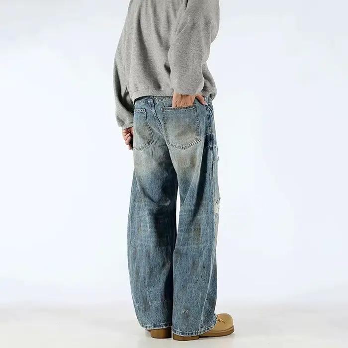 Jean Baggy déchiré pour hommes
