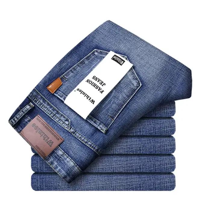 Nouveau droit hommes mode gris noir bleu jean