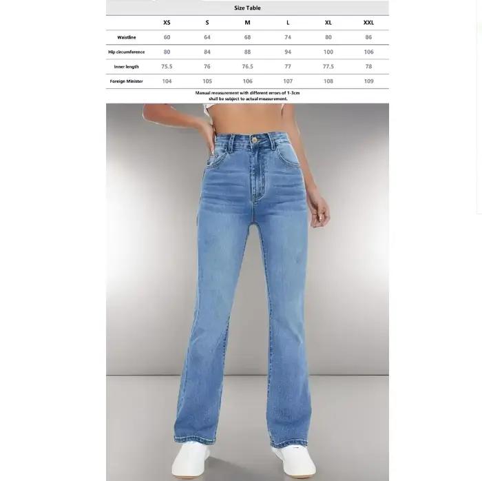 Nouveaux jeans chauds pour femmes minceur style européen et américain décontracté polyvalent taille haute pantalon en