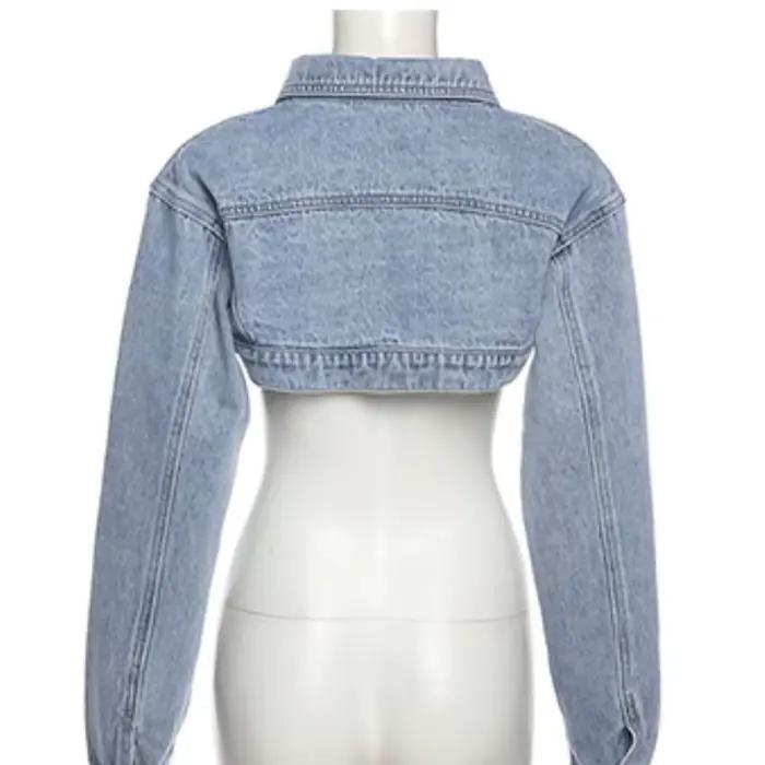 Veste en denim décontractée pour femmes, style américain, printemps été, vestes courtes, look urbain et plage