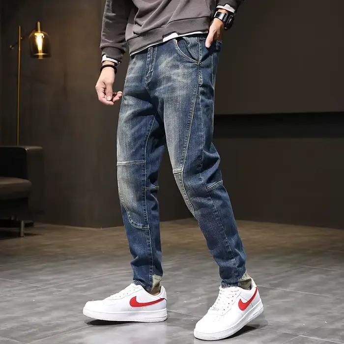 Jean homme pantalon Hip Hop Streetwear