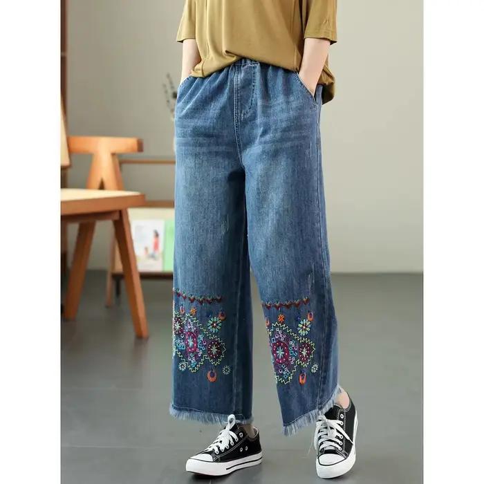 Jeans de style ethnique pour femmes