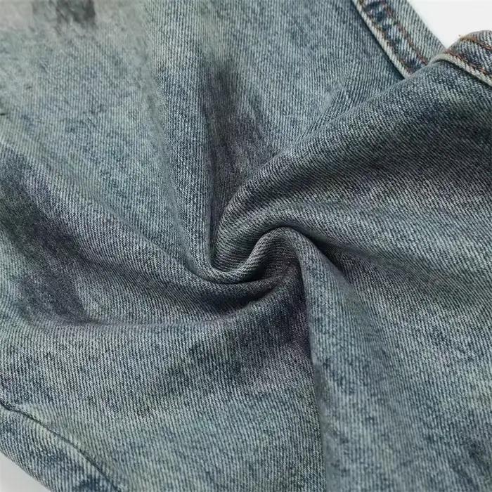 Nouveau Vintage hommes Baggy Denim pantalon 2025 automne Streetwear jambe large en détresse Jean Y2K Goth mode
