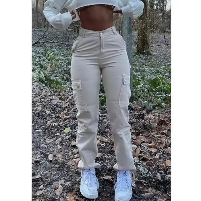 Jean taille haute élastique pour femmes
