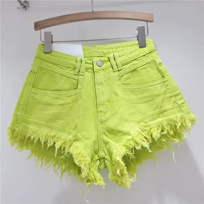 Short en Denim brut pour femmes