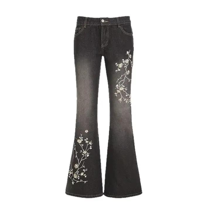 Jean Bootcut en Denim pour Femme