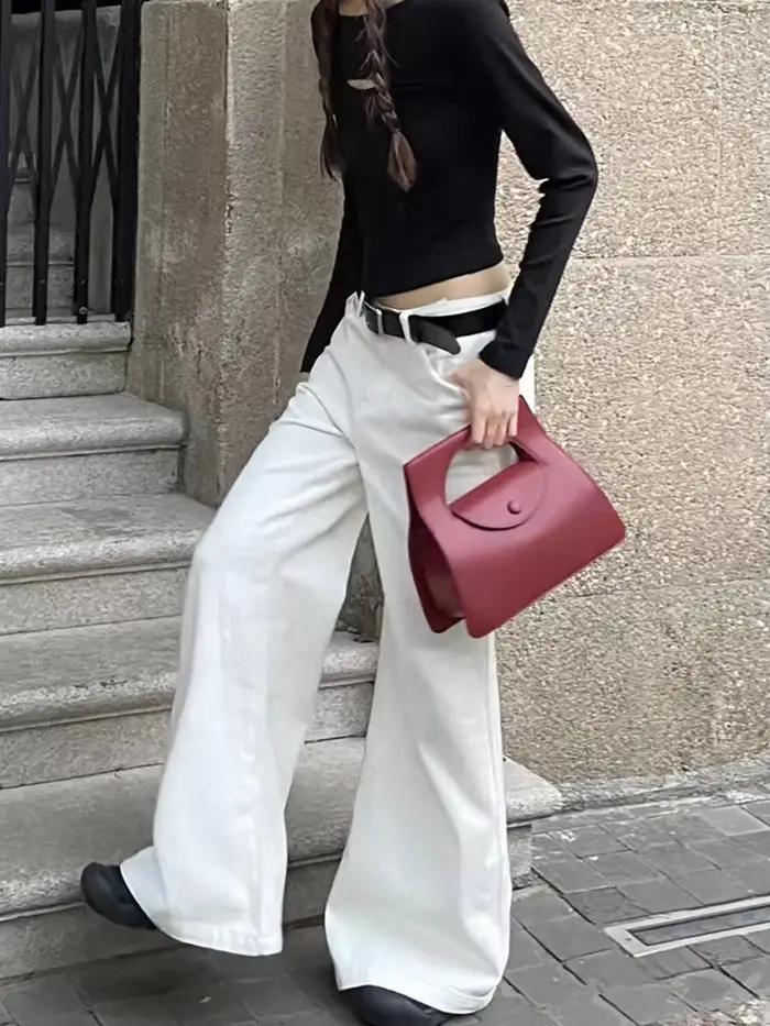 Jean taille basse pour femme