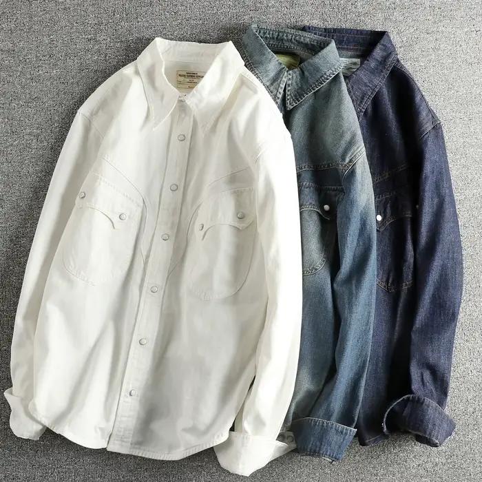 Réplique de chemise en jean pour hommes