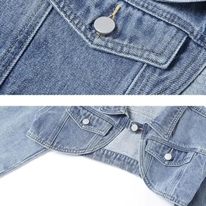 Veste en denim décontractée pour femmes, style américain, printemps été, vestes courtes, look urbain et plage
