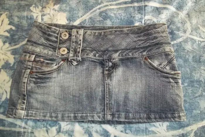 Y2K – jupe gothique en jean pour femmes