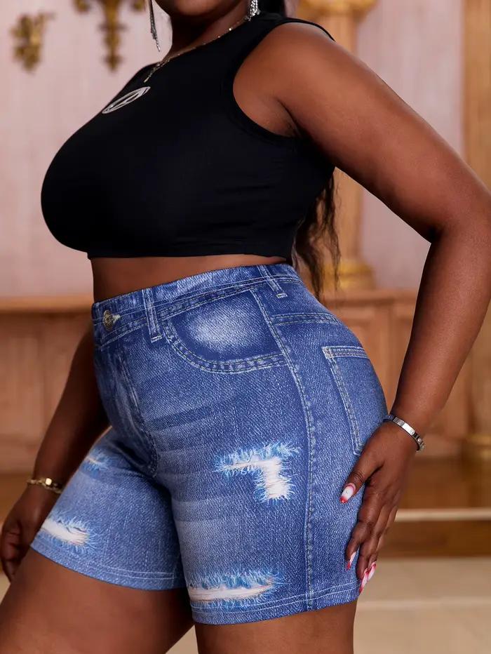 Short extensible grande taille pour femmes