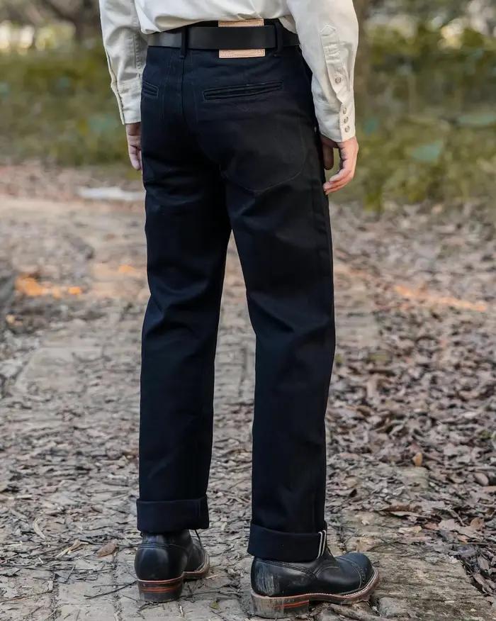 0002 Vintage 14 Oz Indigo Selvage mn fjMens Casual Ch37Raw Denim Jean Pantalon Taille 28-42