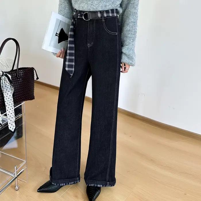 Pantalon en jean taille haute LOUIS YAO 2026