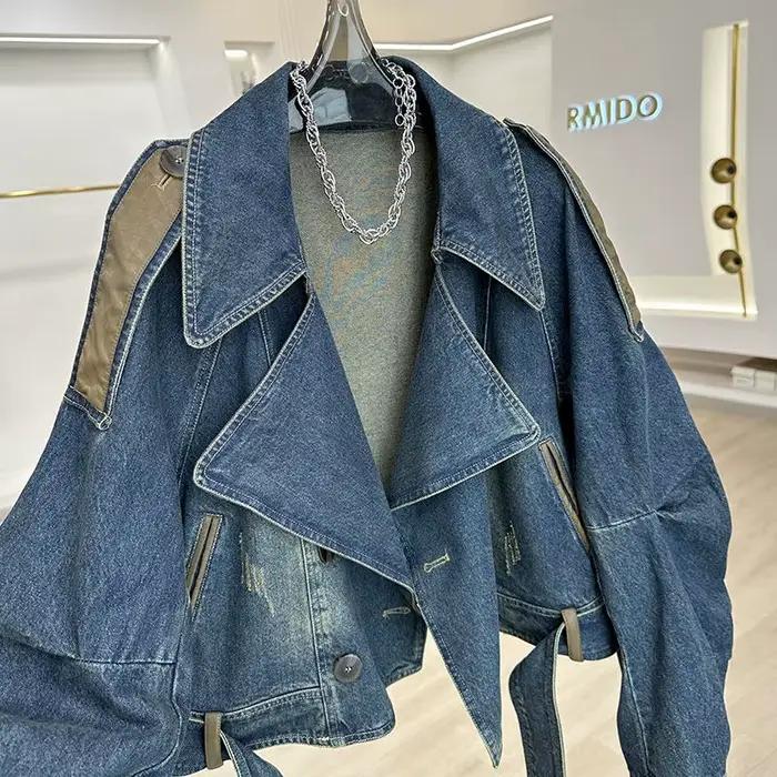 Veste en jean bleu Vintage pour femme