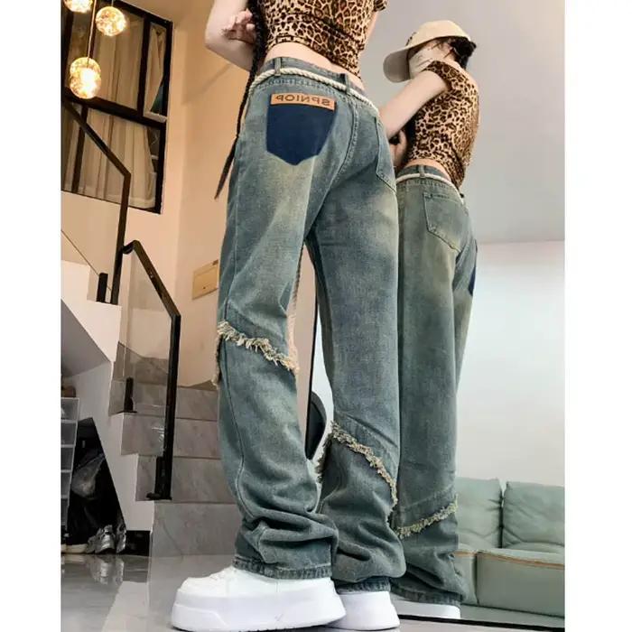 Jean Rétro de Style Coréen pour Femme