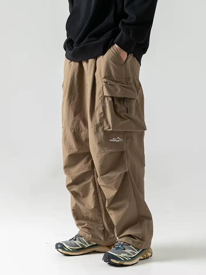 Pantalon cargo tactique multi-poches pour homme style coréen japonais rétro mode urbaine décontractée coupe parachute occasions spéciales libertés mouvement affaires à portée de main