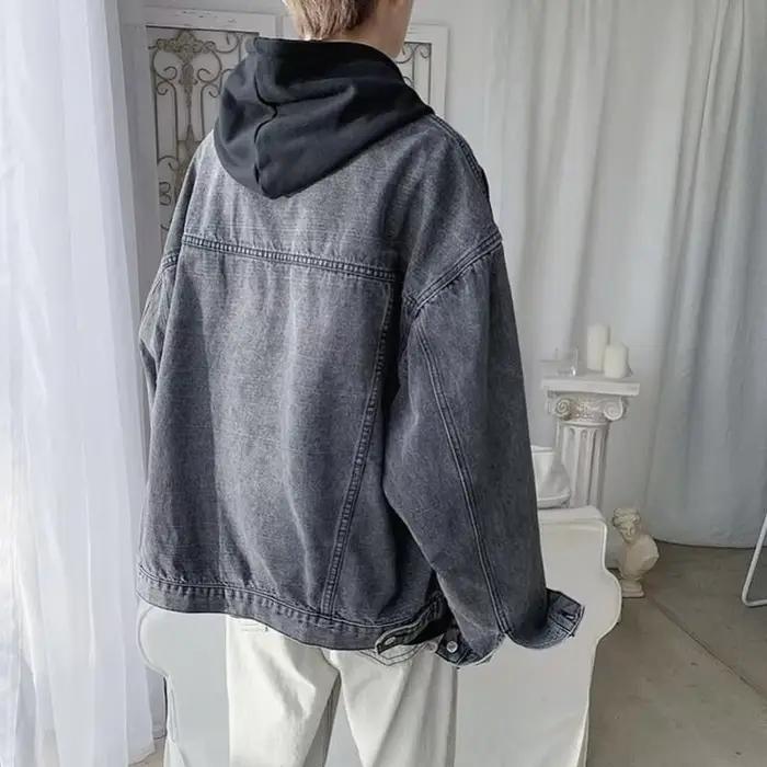 Imprimés Style Vintage Denim Jacket Men Korean adt Casual Wash Button Down Jean CombFemale M-2XL Spring Autumn New