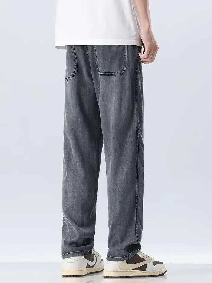Lyocell-Jean Droit et Doux pour Homme
