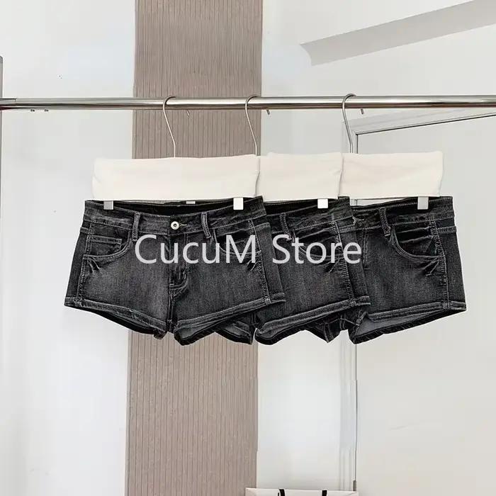 Harajuku femmes jean Shorts y2k Grunge Vintage streetwear plage jorts vêtements 2000s Denim pantalons chauds japonais 2025 été
